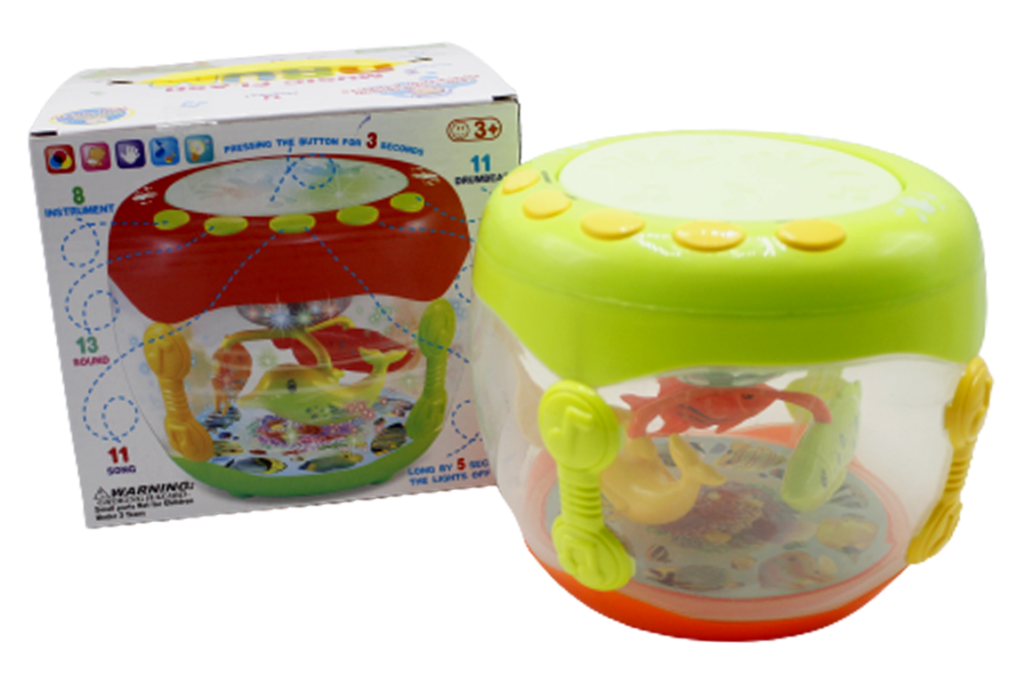 Music Flash Drum Battery Operated Toy (LX608)